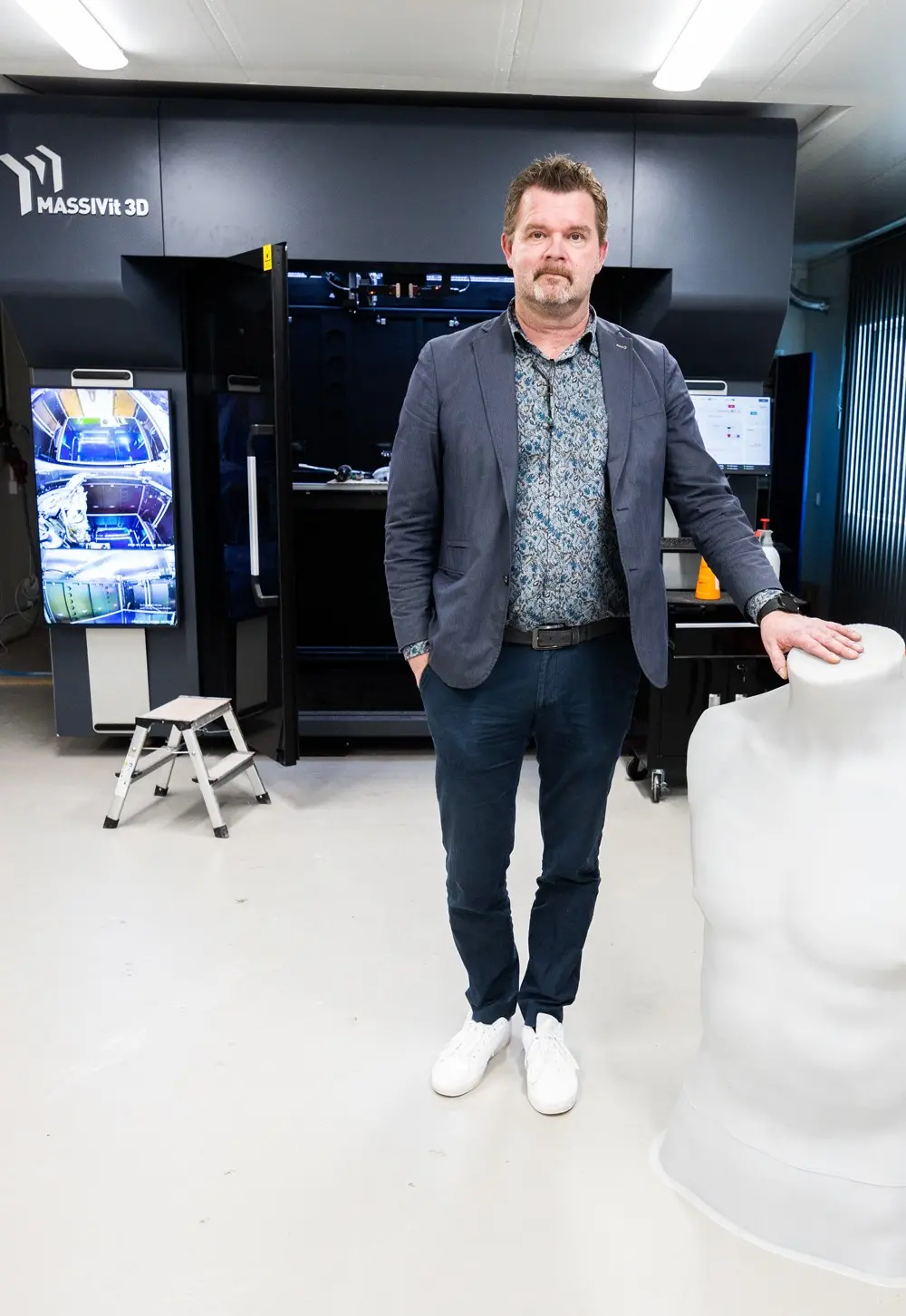Ovinge Ingenjörbyrå och vd Patrik von Ahn kan nu hjälpa sin kunder ytterligare ett steg med 3D-printningar även i stor skala.