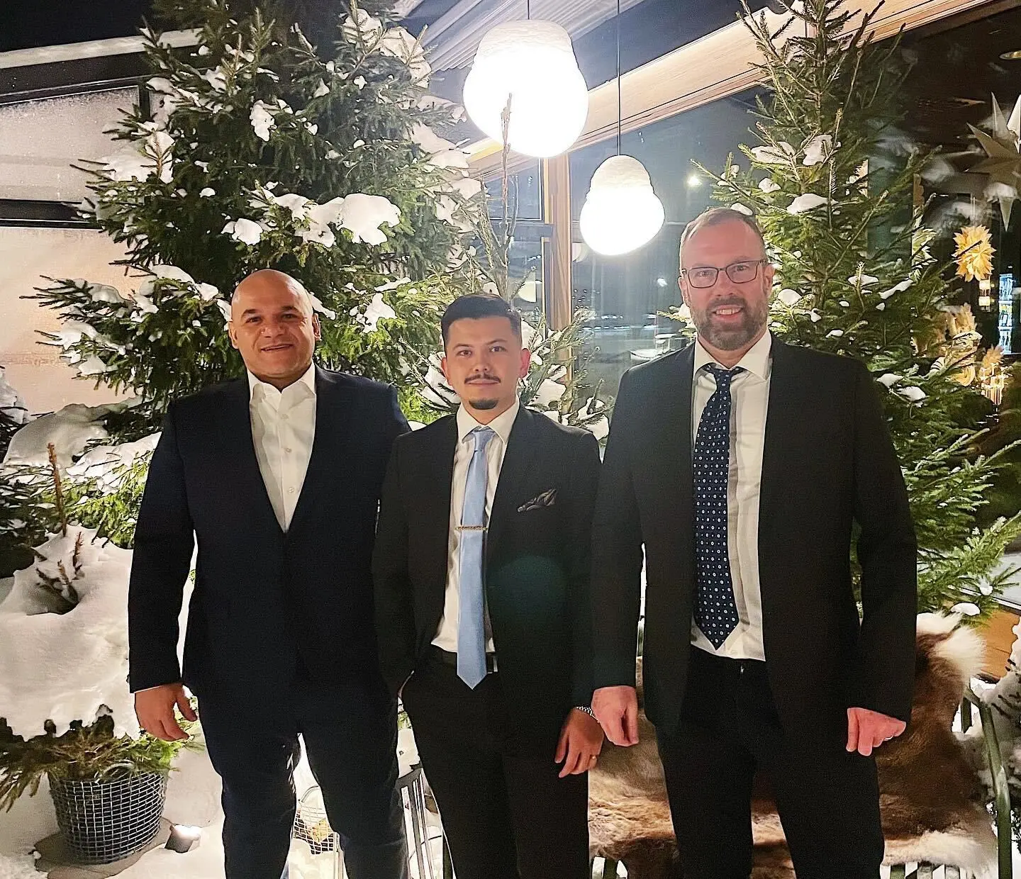Tre av delägarna till företaget Your Brand Travel, från höger: Tamer Khairy, Mansour Norozi och Mats Eriksson.